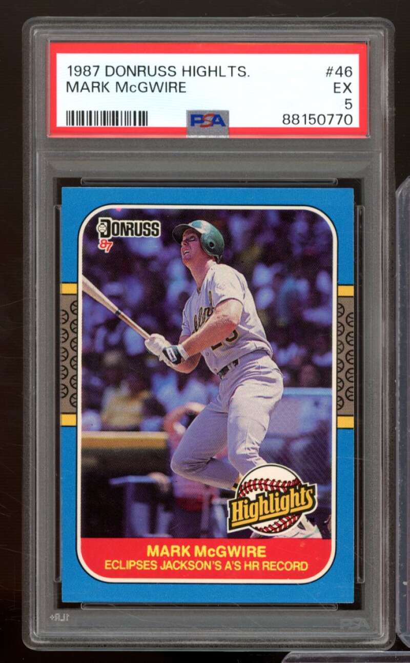 Mark McGwire Card 1987 Donruss Highlights #46 PSA 5 Image 1