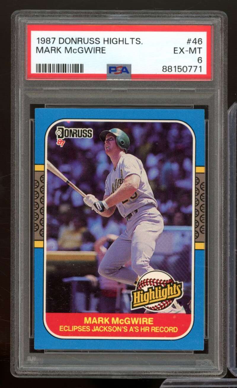 Mark McGwire Rookie Card 1987 Donruss Highlights #46 PSA 6 Image 1