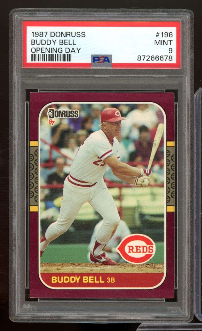 Buddy Bell Card 1987 Donruss Opening Day #196 PSA 9 Image 1