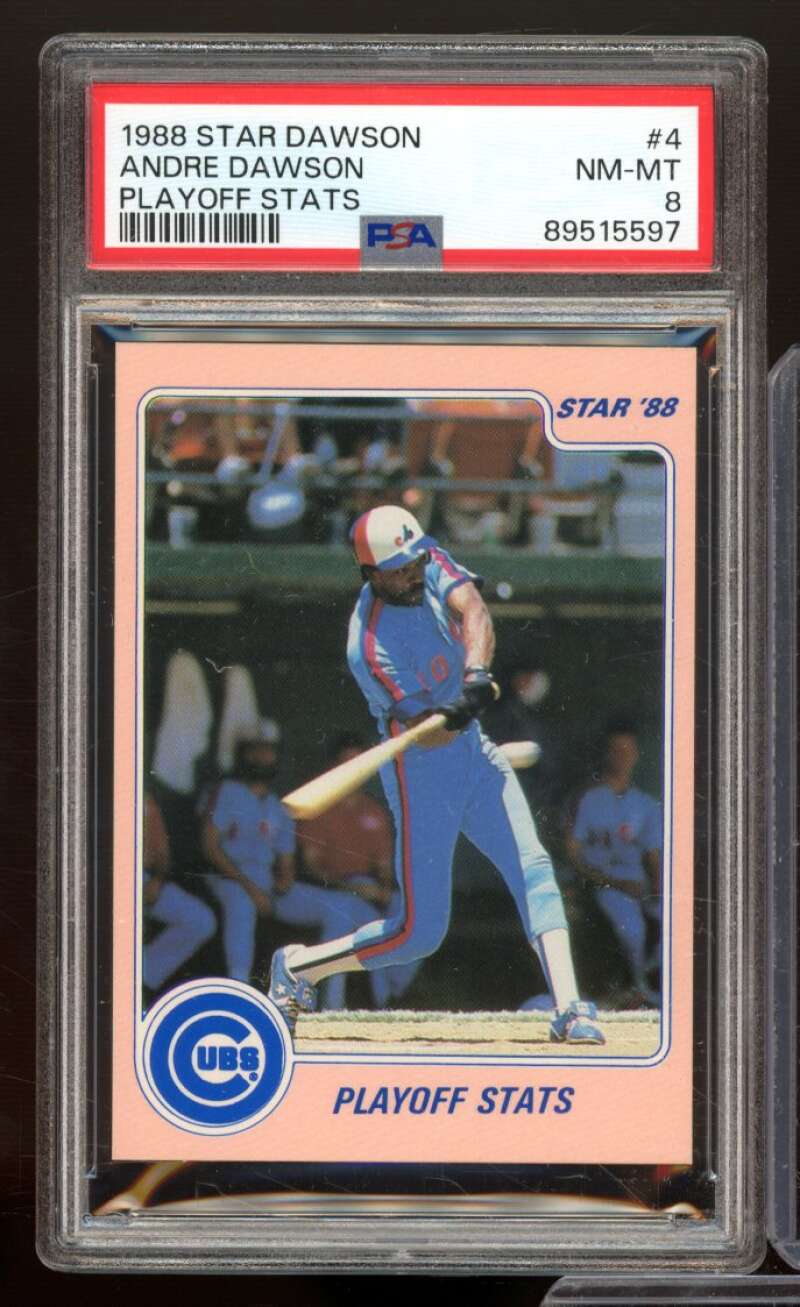 Andre Dawson Card 1988 Star #4 PSA 8 Image 1