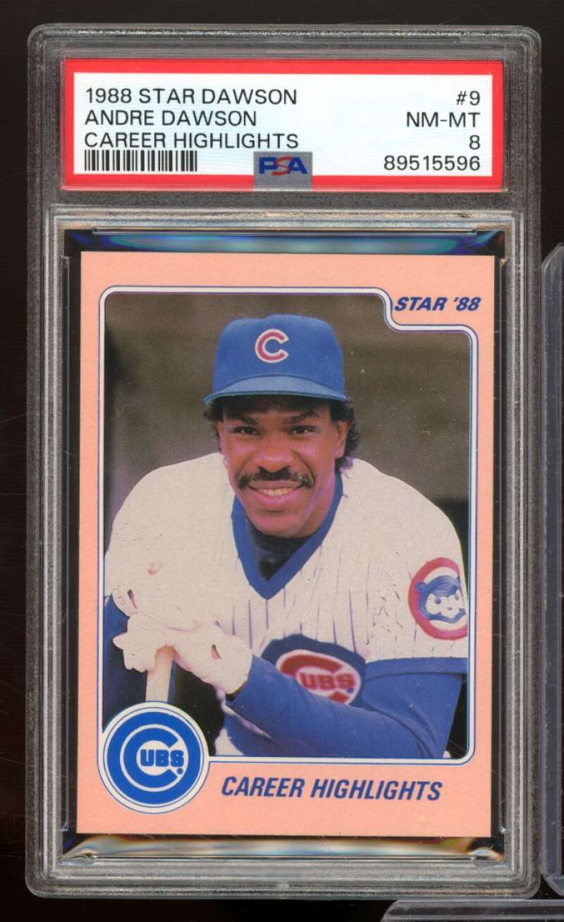 Andre Dawson Card 1988 Star #9 PSA 8 Image 1