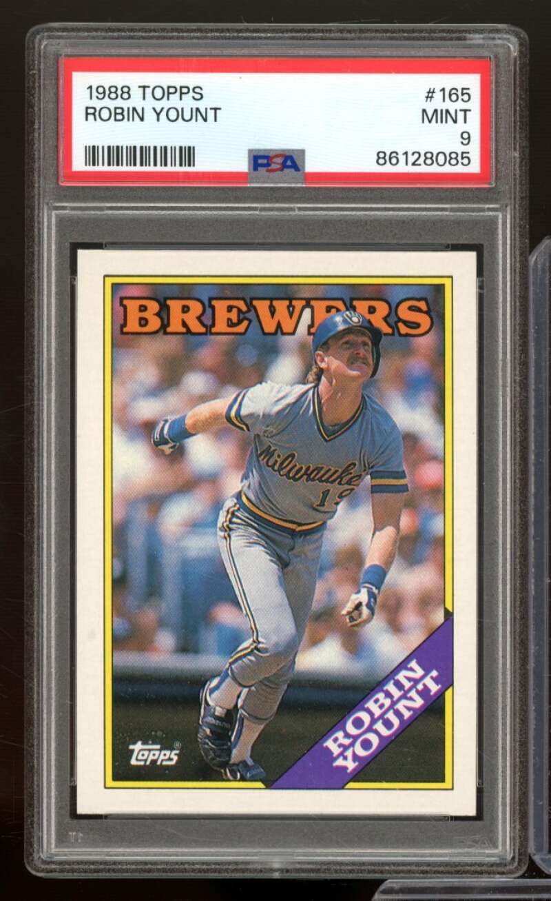 Robin Yount Card 1988 Topps #165 PSA 9 Image 1