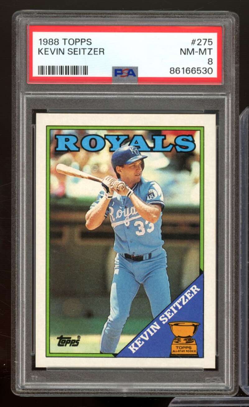 Kevin Seitzer Card 1988 Topps #275 PSA 8 Image 1