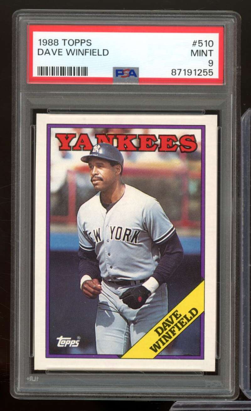 Dave Winfield Card 1988 Topps #510 PSA 9 Image 1