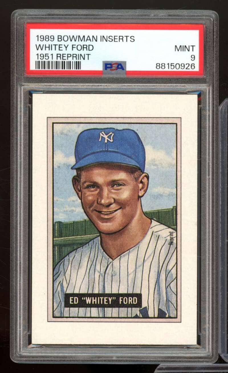 Whitey Ford Card 1989 Bowman Inserts 1951 Reprint #nno PSA 9 Image 1