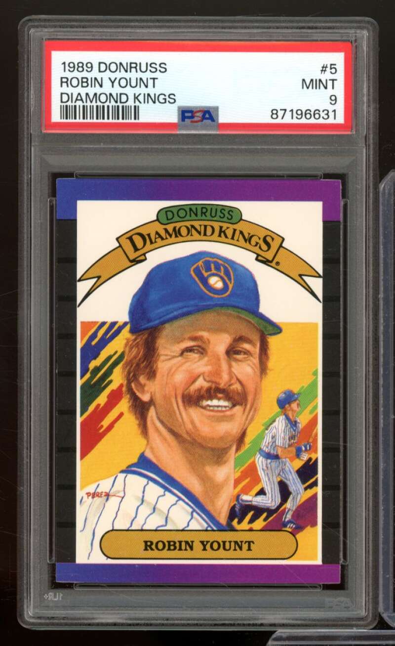 Robin Yount Card 1989 Donruss #5 PSA 9 Image 1