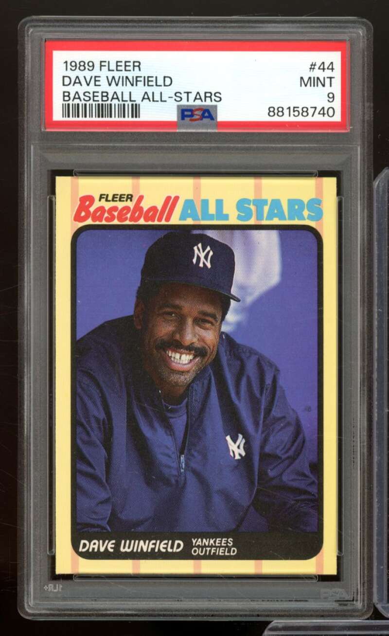 Dave Winfield Card 1989 Fleer Baseball All-Stars #44 PSA 9 Image 1