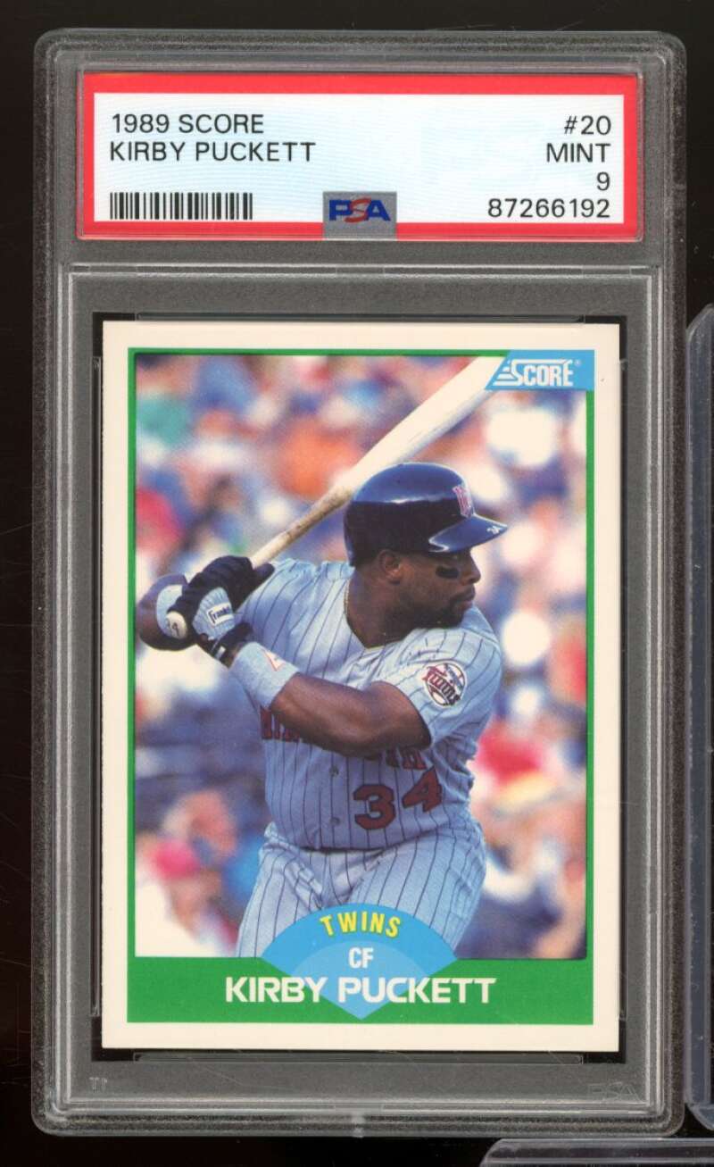 Kirby Puckett Card 1989 Score #20 PSA 9 Image 1