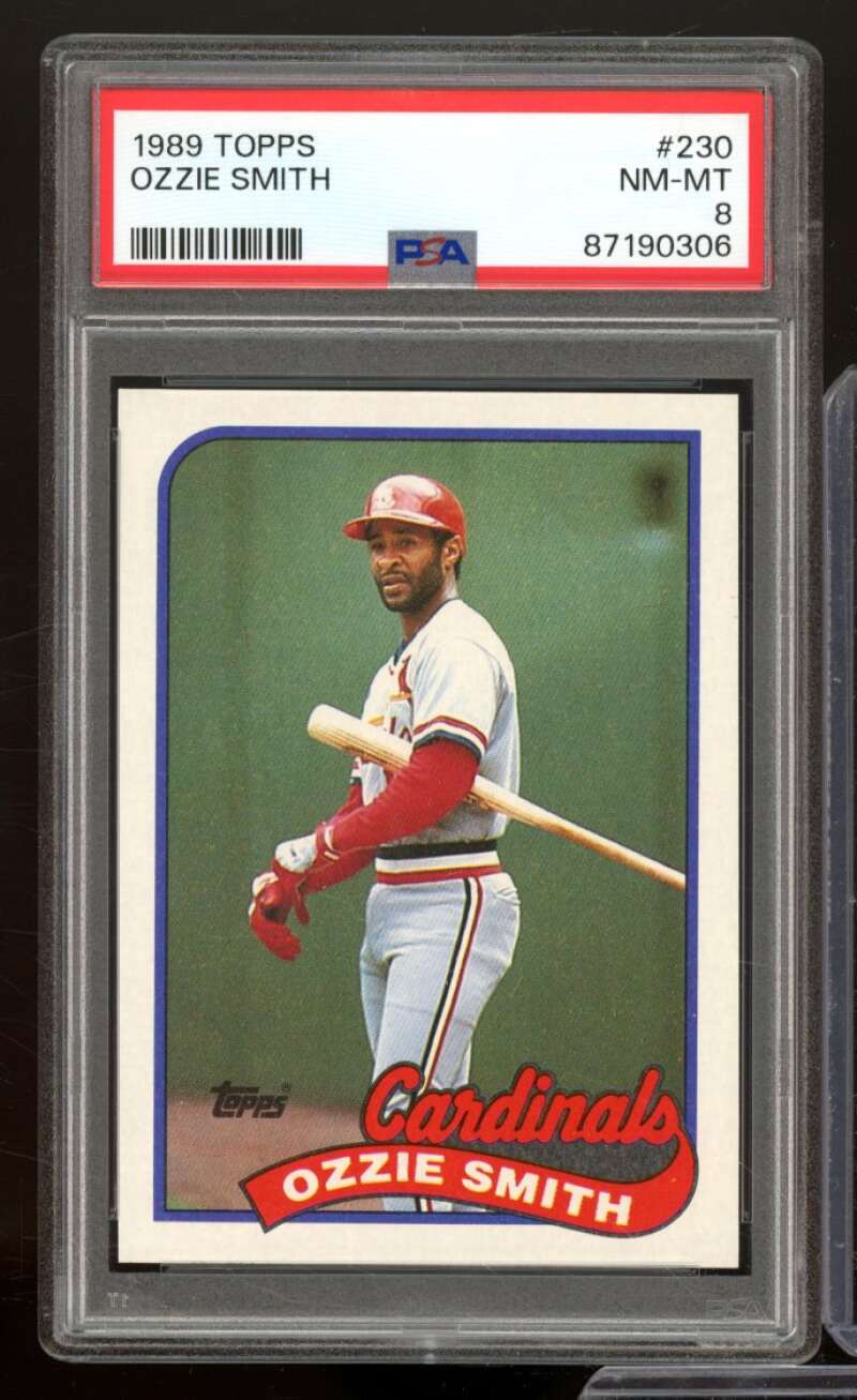 Ozzie Smith Card 1989 Topps #230 PSA 8 Image 1