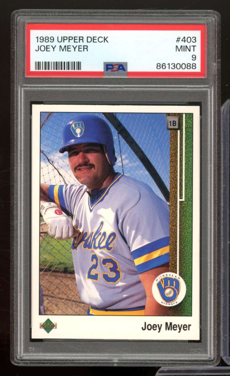 Joey Meyer Card 1989 Upper Deck #403 PSA 9 Image 1