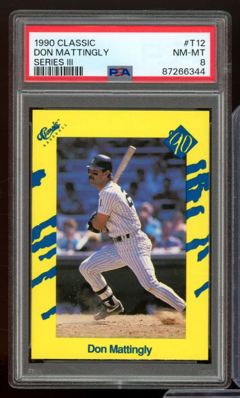 Don Mattingly Card 1990 Classic Series III #T12 PSA 8 Image 1