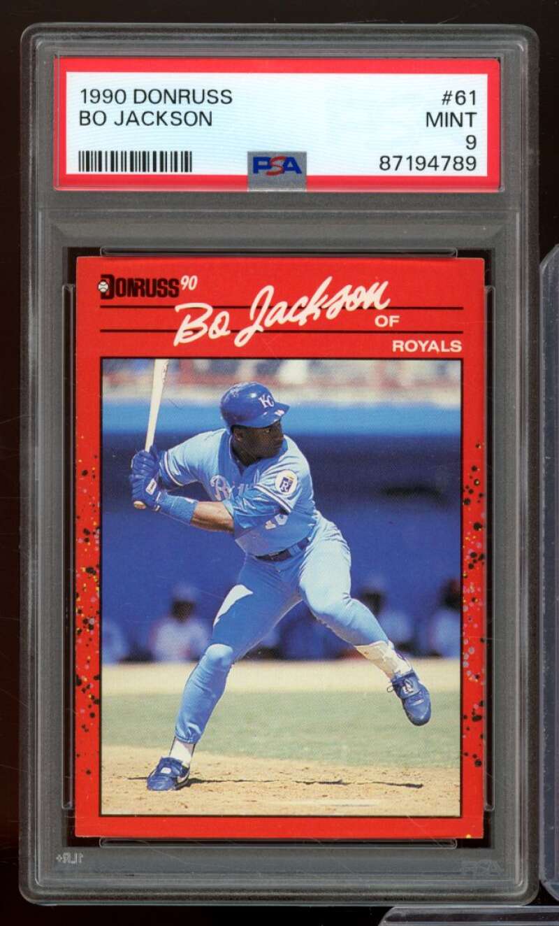 Bo Jackson Card 1990 Donruss #61 PSA 9 Image 1