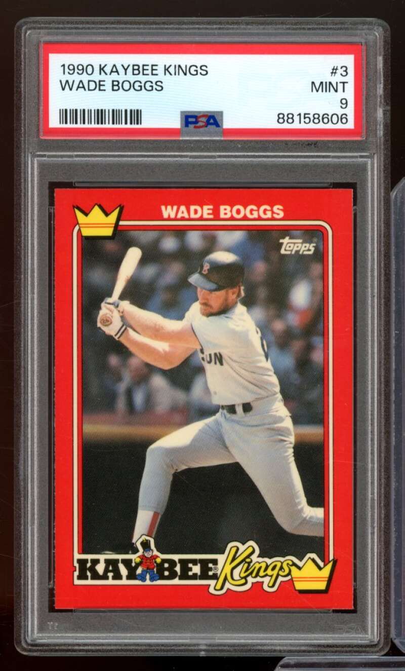 Wade Boggs Card 1990 Kaybee Kings #3 PSA 9 Image 1