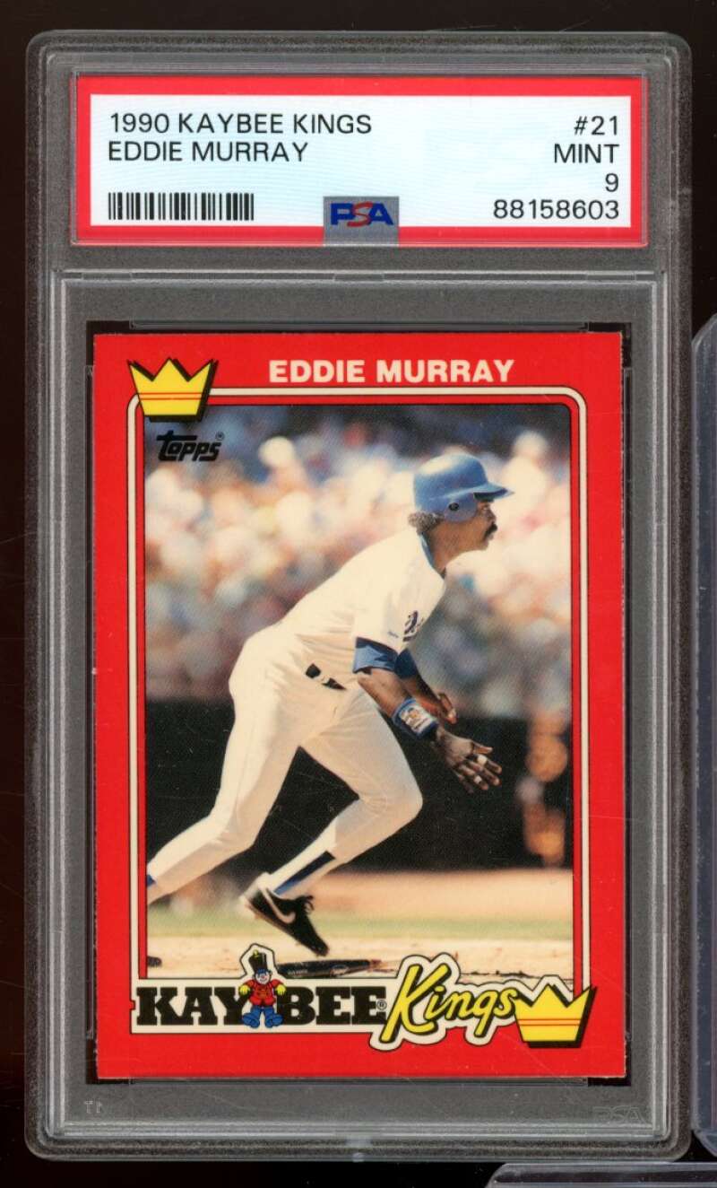 Eddie Murray Card 1990 Kaybee Kings #21 PSA 9 Image 1