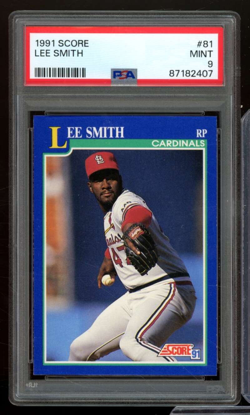 Lee Smith Card 1991 Score #81 PSA 9 Image 1