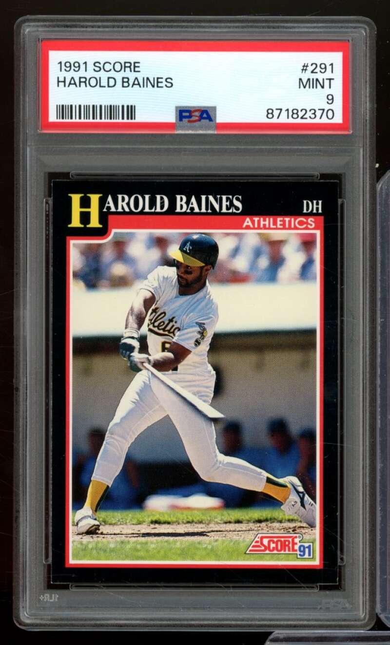 Harold Baines Card 1991 Score #291 PSA 9 Image 1