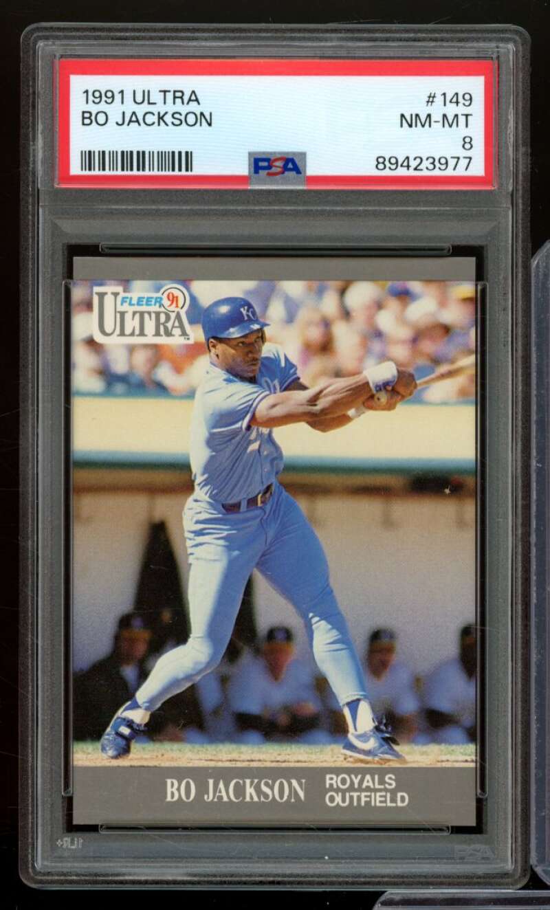 Bo Jackson Card 1991 Ultra #149 PSA 8 Image 1