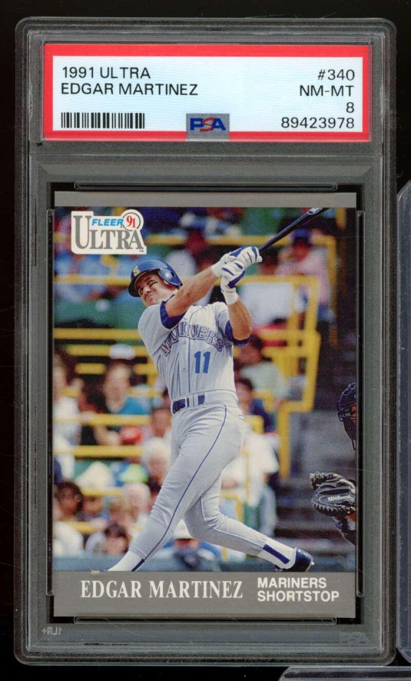 Edgar Martinez Card 1991 Ultra #340 PSA 8 Image 1