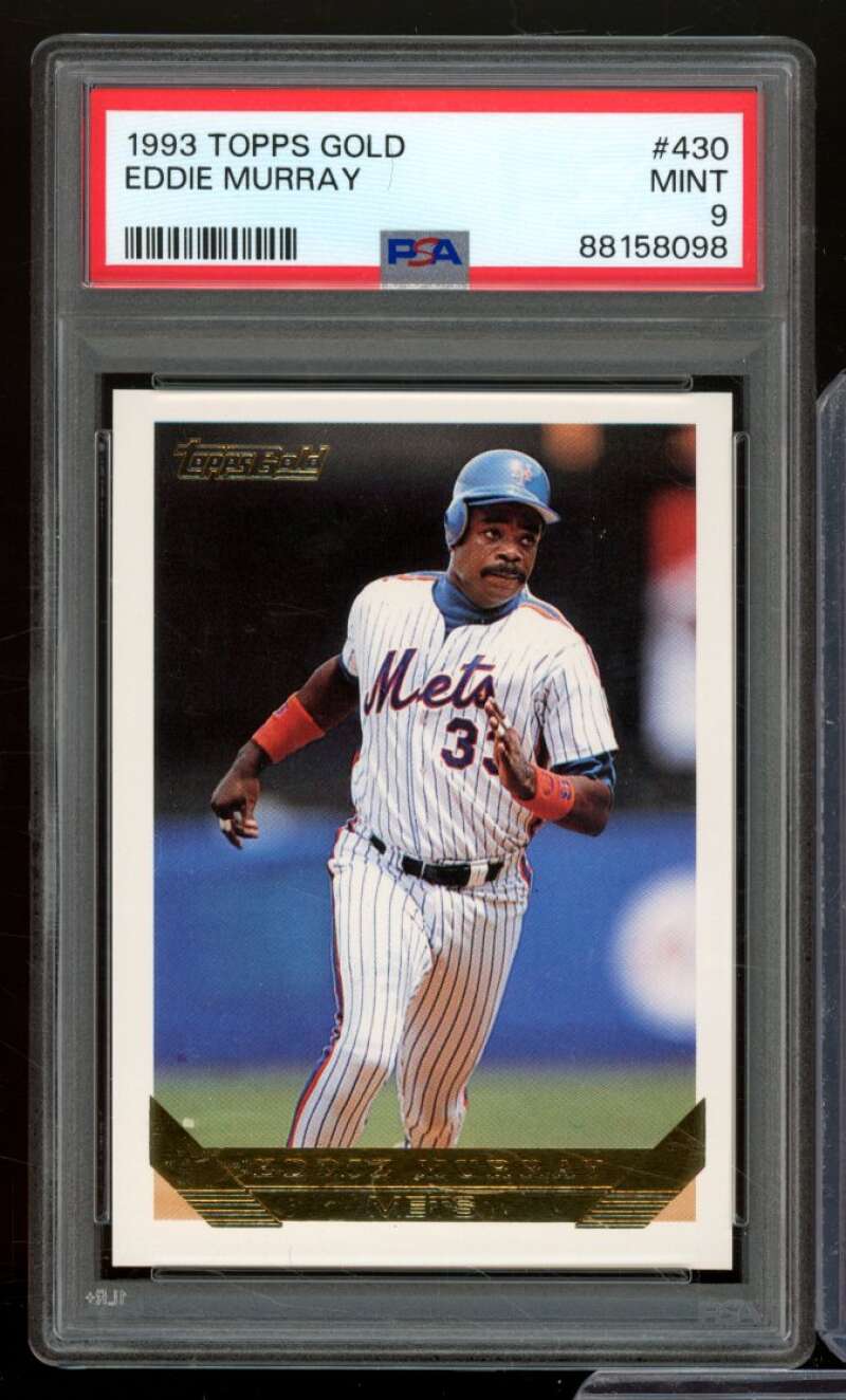 Eddie Murray Card 1993 Topps Gold #430 PSA 9 Image 1