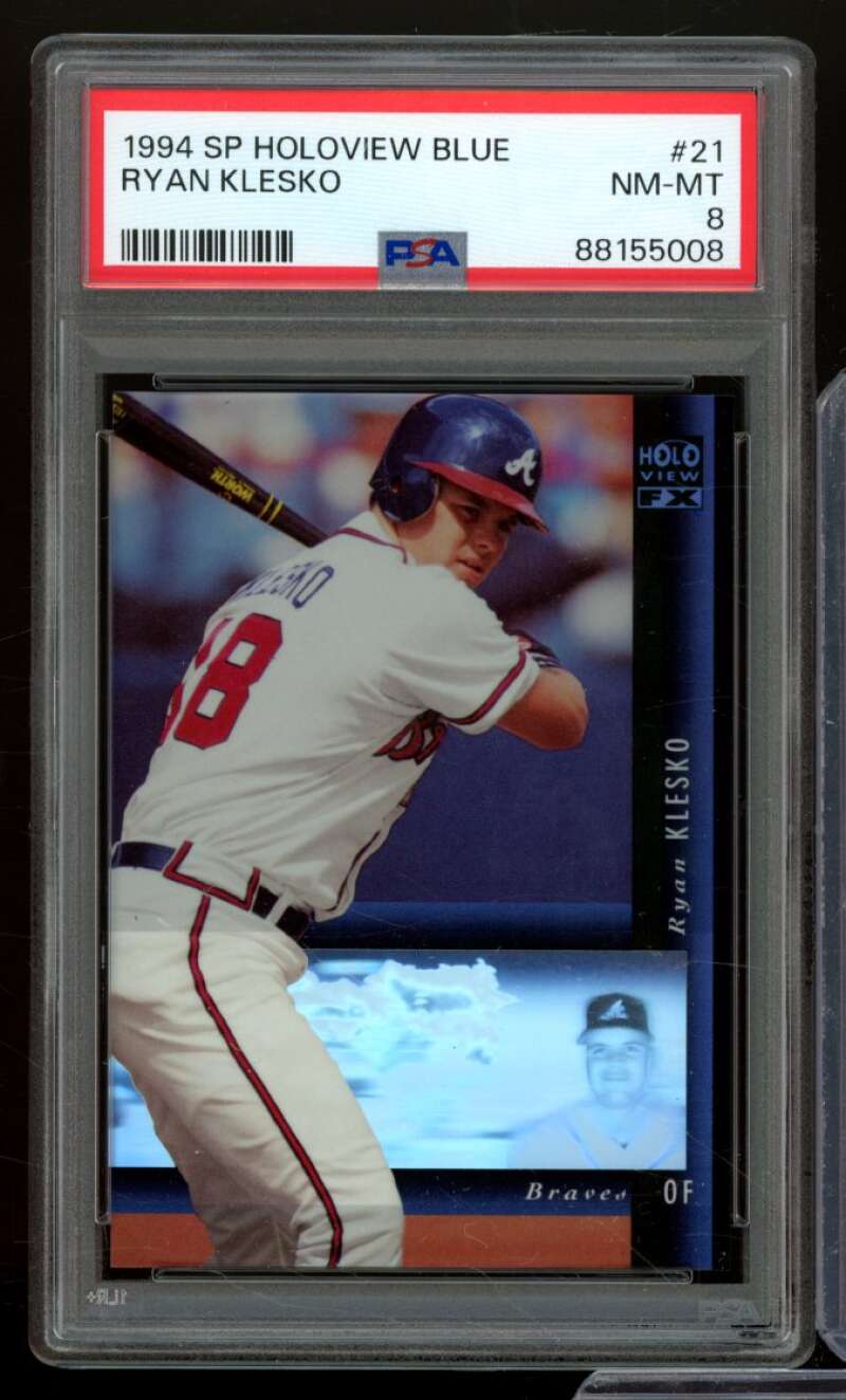 Ryan Klesko Card 1994 SP Holoview Blue #21 PSA 8 Image 1