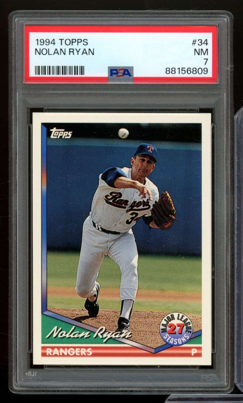 Nolan Ryan Card 1994 Topps #34 PSA 7 Image 1