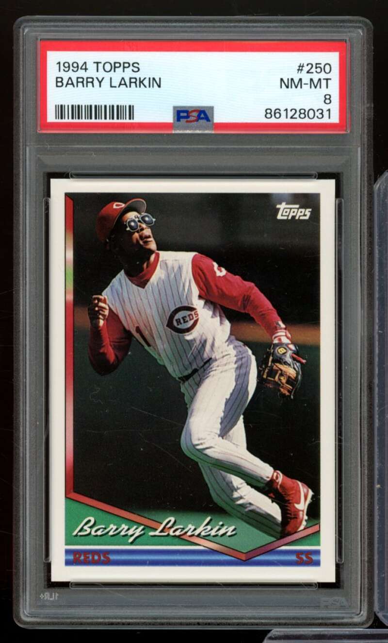 Barry Larkin Card 1994 Topps #250 PSA 8 Image 1