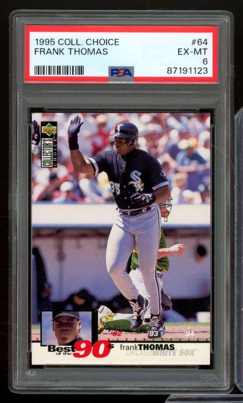 Frank Thomas Card 1995 Collectors Choice #64 PSA 6 Image 1