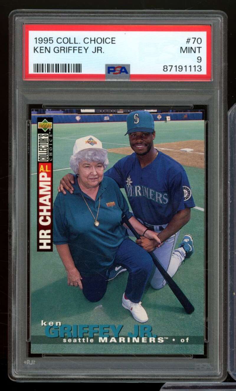 Ken Griffey Jr. Card 1995 Collectors Choice #70 PSA 9 Image 1