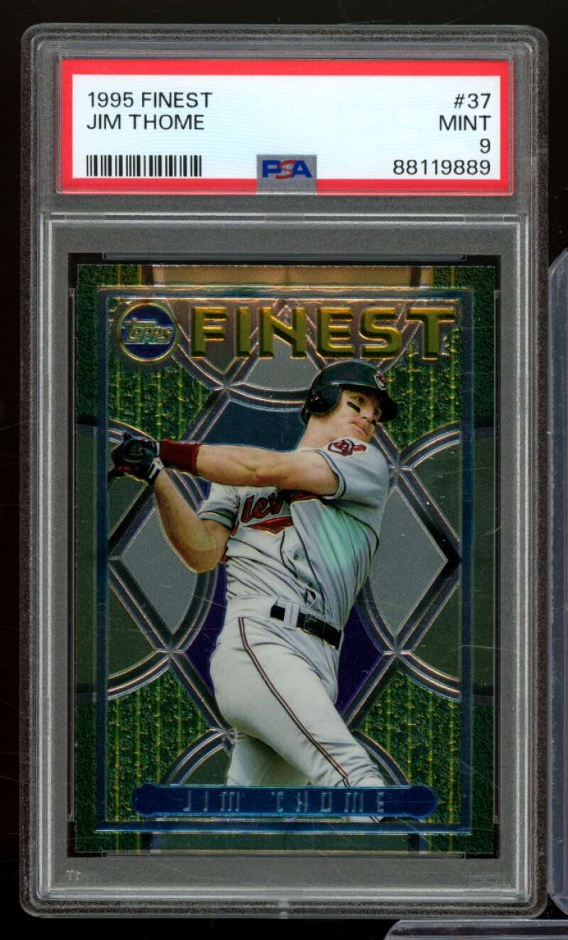 Jim Thome Card 1995 Finest #37 PSA 9 Image 1