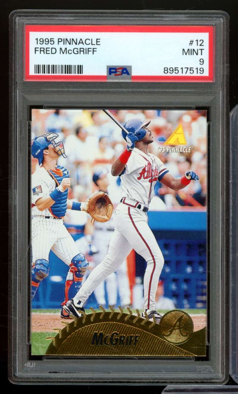 Fred McGriff Card 1995 Pinnacle #12 PSA 9 Image 1