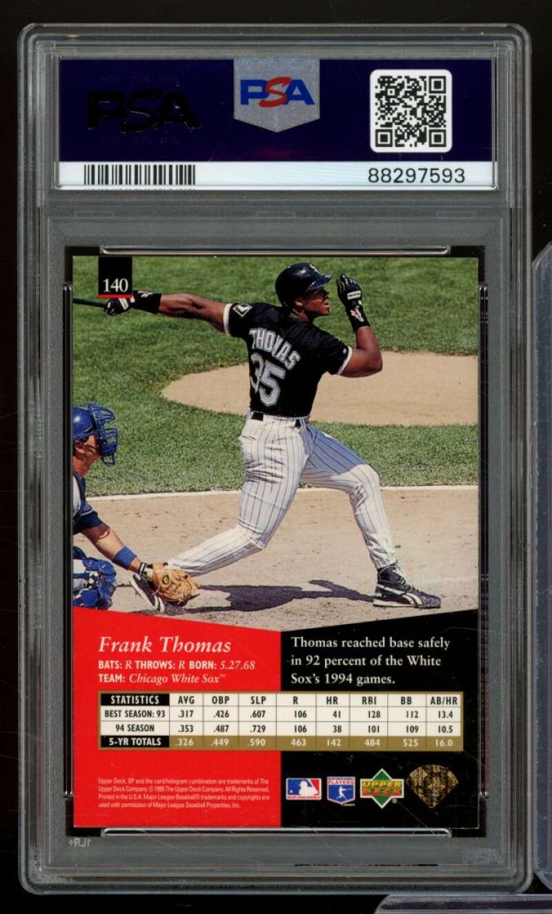 Frank Thomas Card 1995 SP #140 PSA 8.5 Image 2