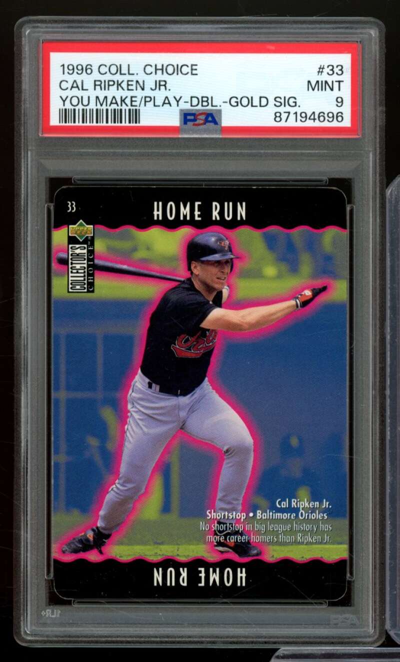 Cal Ripken Jr. Card 1996 Collector's Choice #33 PSA 9 Image 1