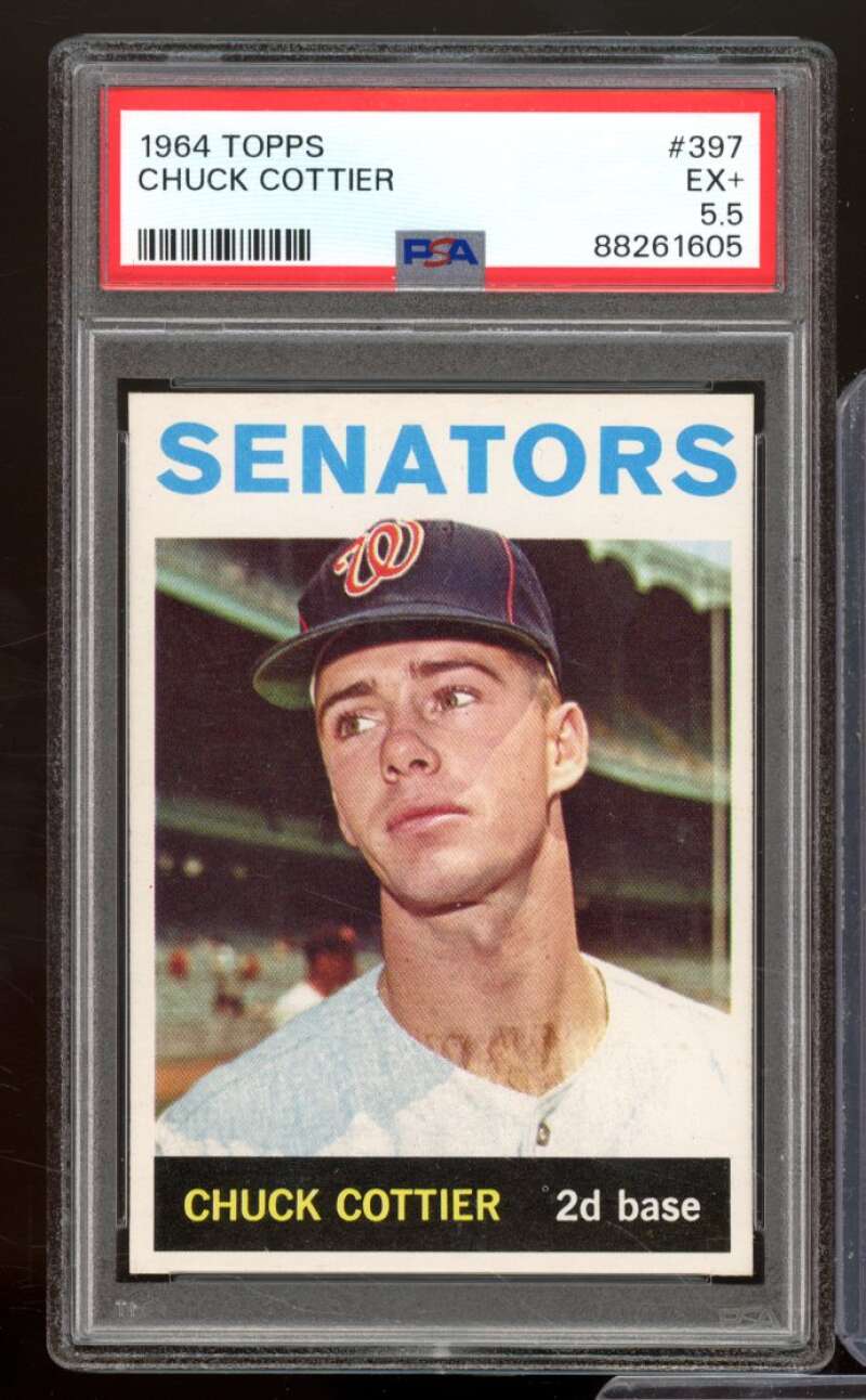 Chuck Cottier Card 1964 Topps #397 PSA 5.5 Image 1