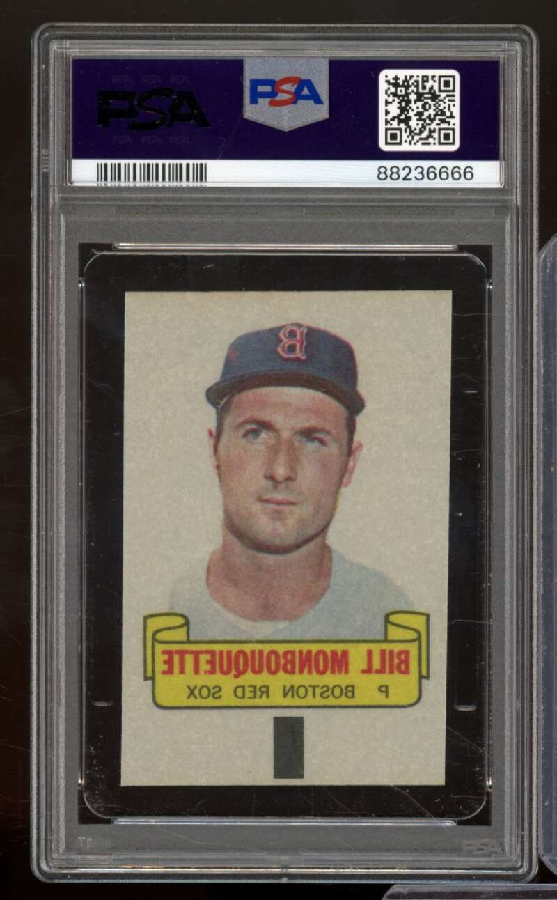 Bill Monbouquette Card 1966 Topps Rub-Offs #nno PSA 4 Image 2