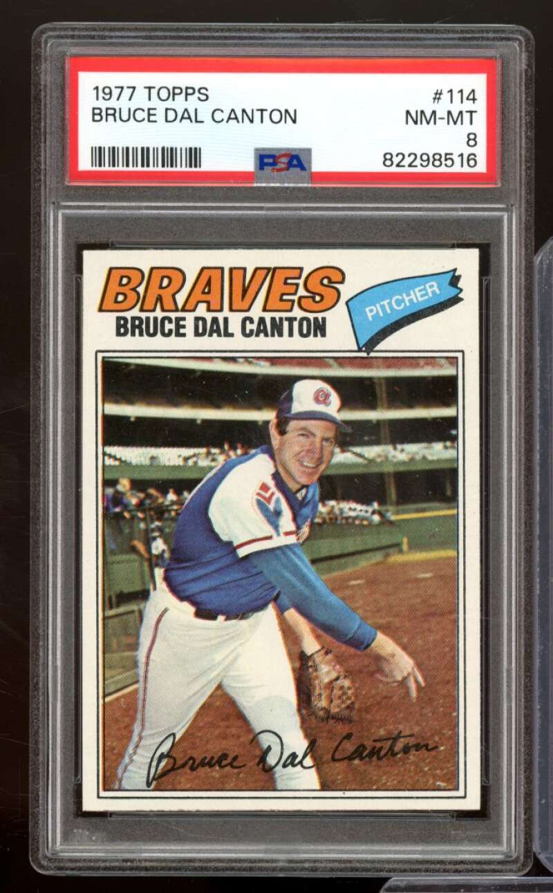 Bruce Dal Canton Card 1977 Topps #114 PSA 8 Image 1