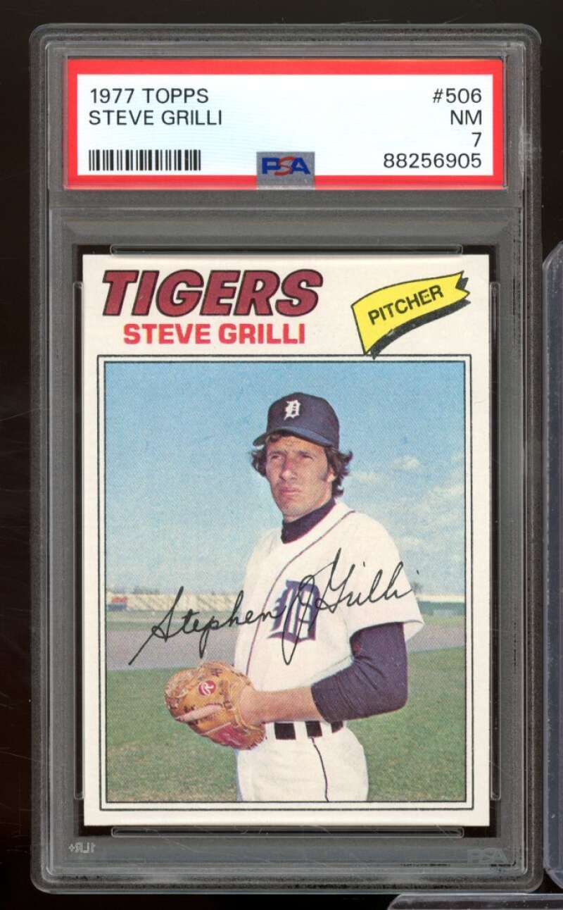 Steve Grilli Card 1977 Topps #506 PSA 7 Image 1