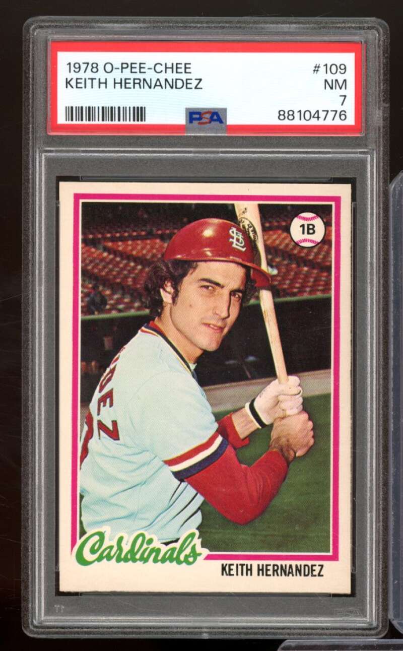 Keith Hernandez Card 1978 O-Pee-Chee #109 PSA 7 Image 1