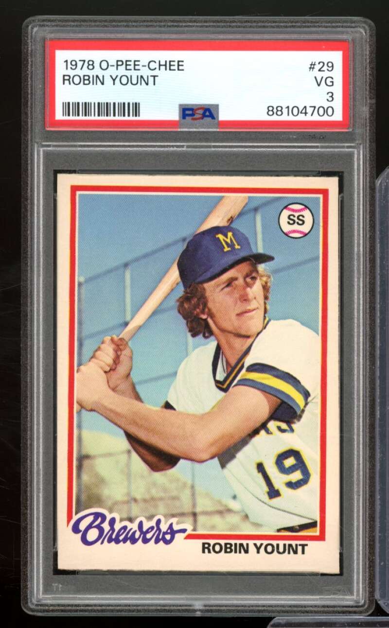 Robin Yount Card 1978 O-Pee-Chee #29 PSA 3 Image 1