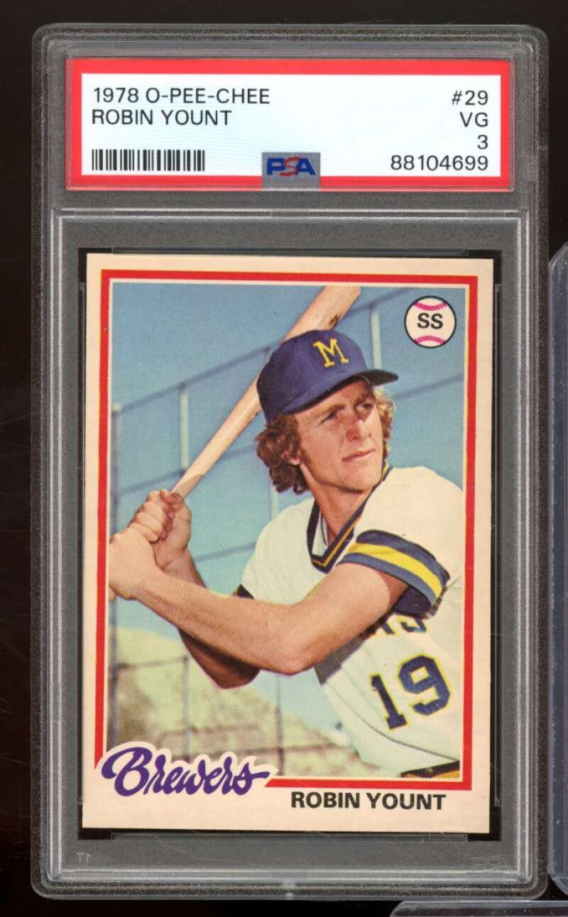 Robin Yount Card 1978 O-Pee-Chee #29 PSA 3 Image 1