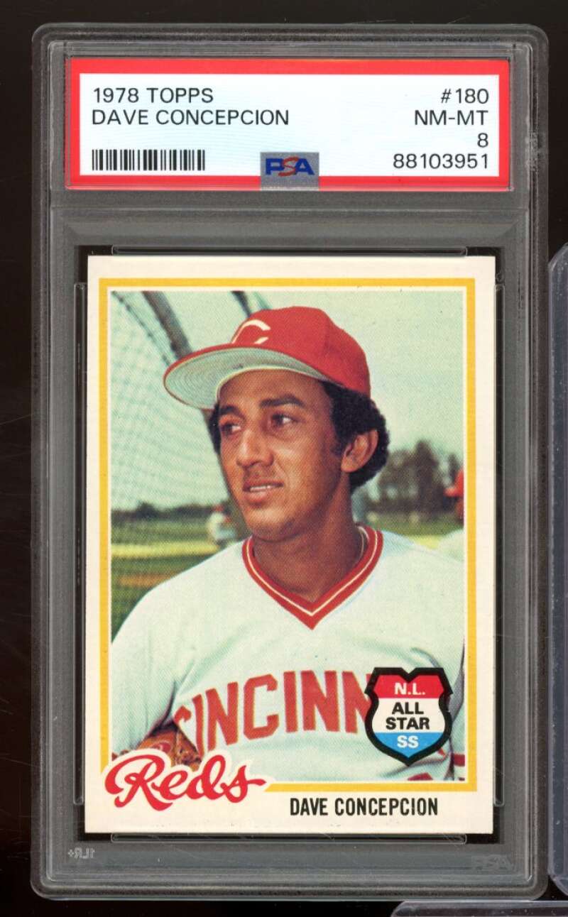 Dave Concepcion Card 1978 Topps #180 PSA 8 Image 1