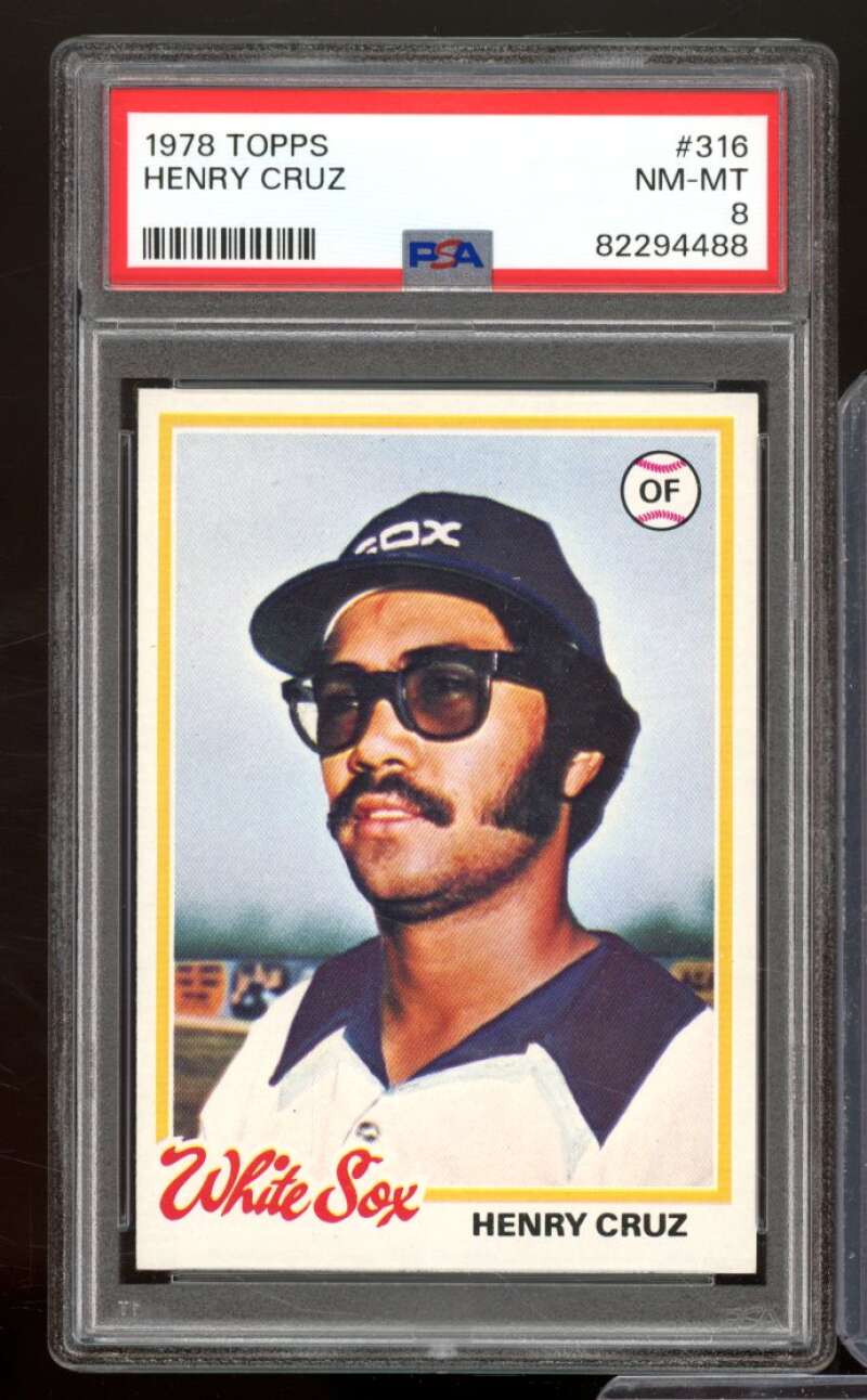 Henry Cruz Card 1978 Topps #316 PSA 8 Image 1