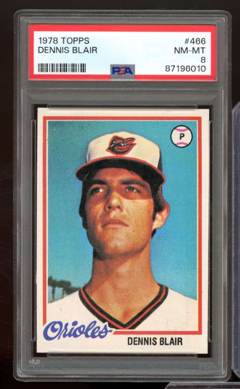 Dennis Blair Card 1978 Topps #466 PSA 8 Image 1