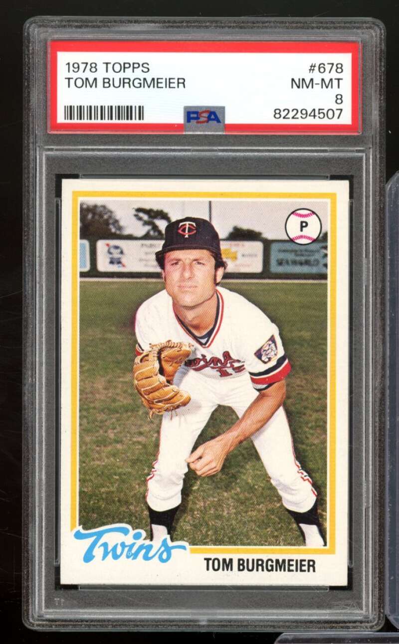 Tom Burgmeier Card 1978 Topps #678 PSA 8 Image 1