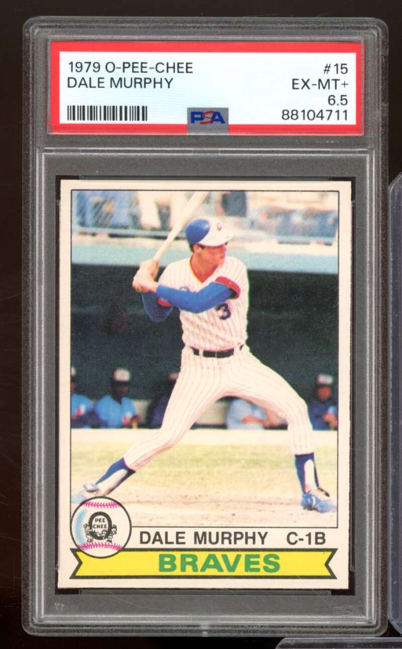 Dale Murphy Card 1979 O-Pee-Chee #15 PSA 6.5 Image 1