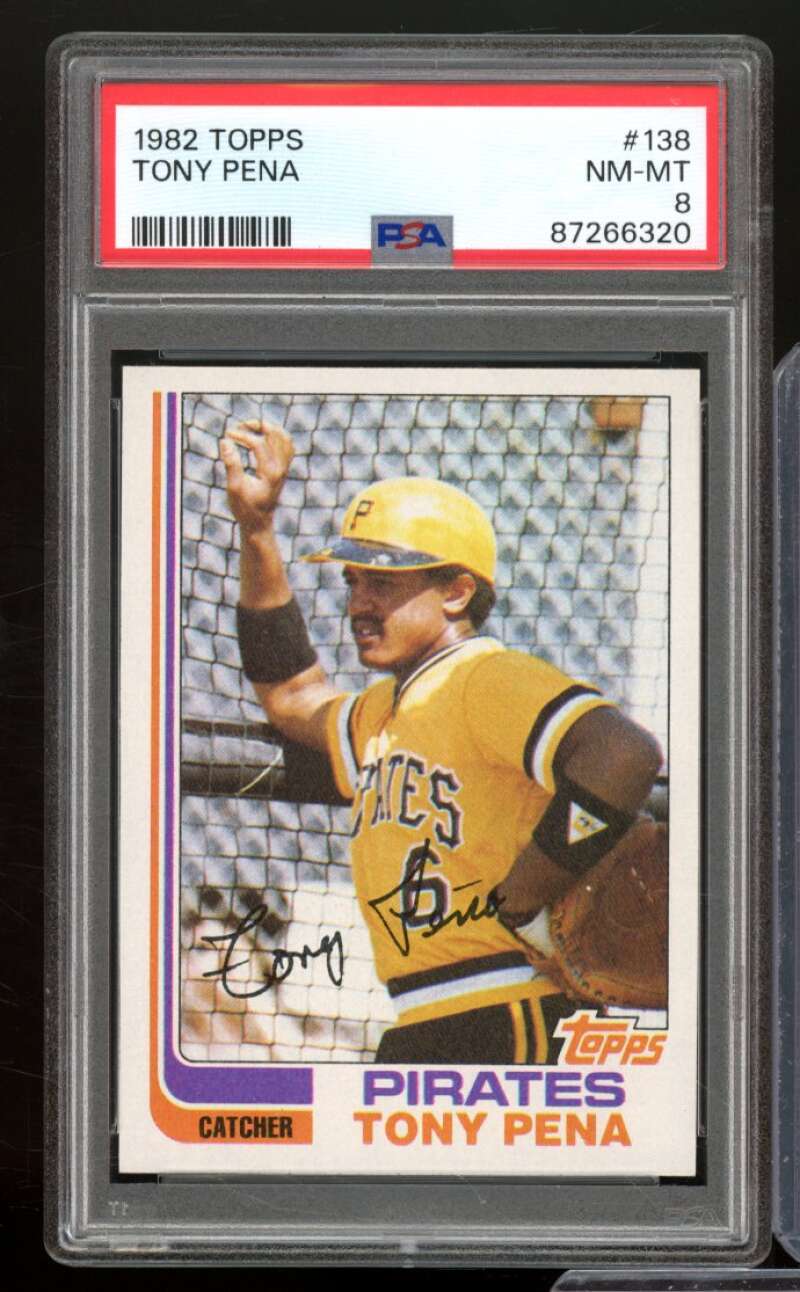 Tony Pena Card 1982 Topps #138 PSA 8 Image 1