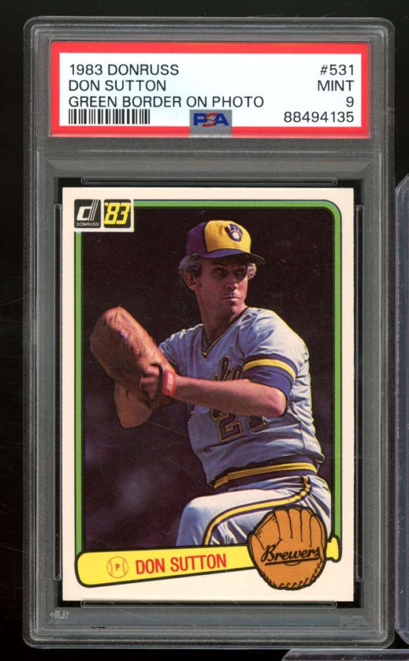 Don Sutton Card 1983 Donruss #531 PSA 9 Image 1