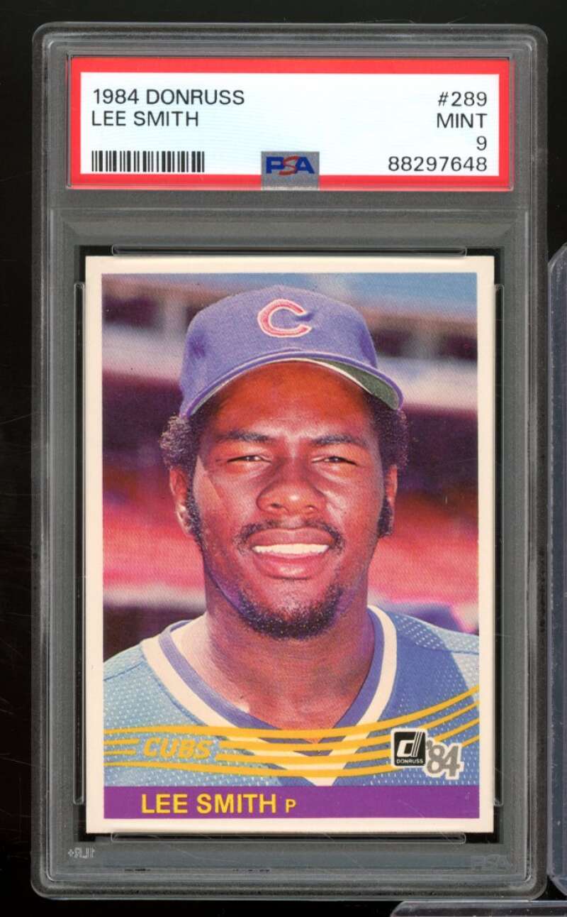 Lee Smith Card 1984 Donruss #289 PSA 9 Image 1