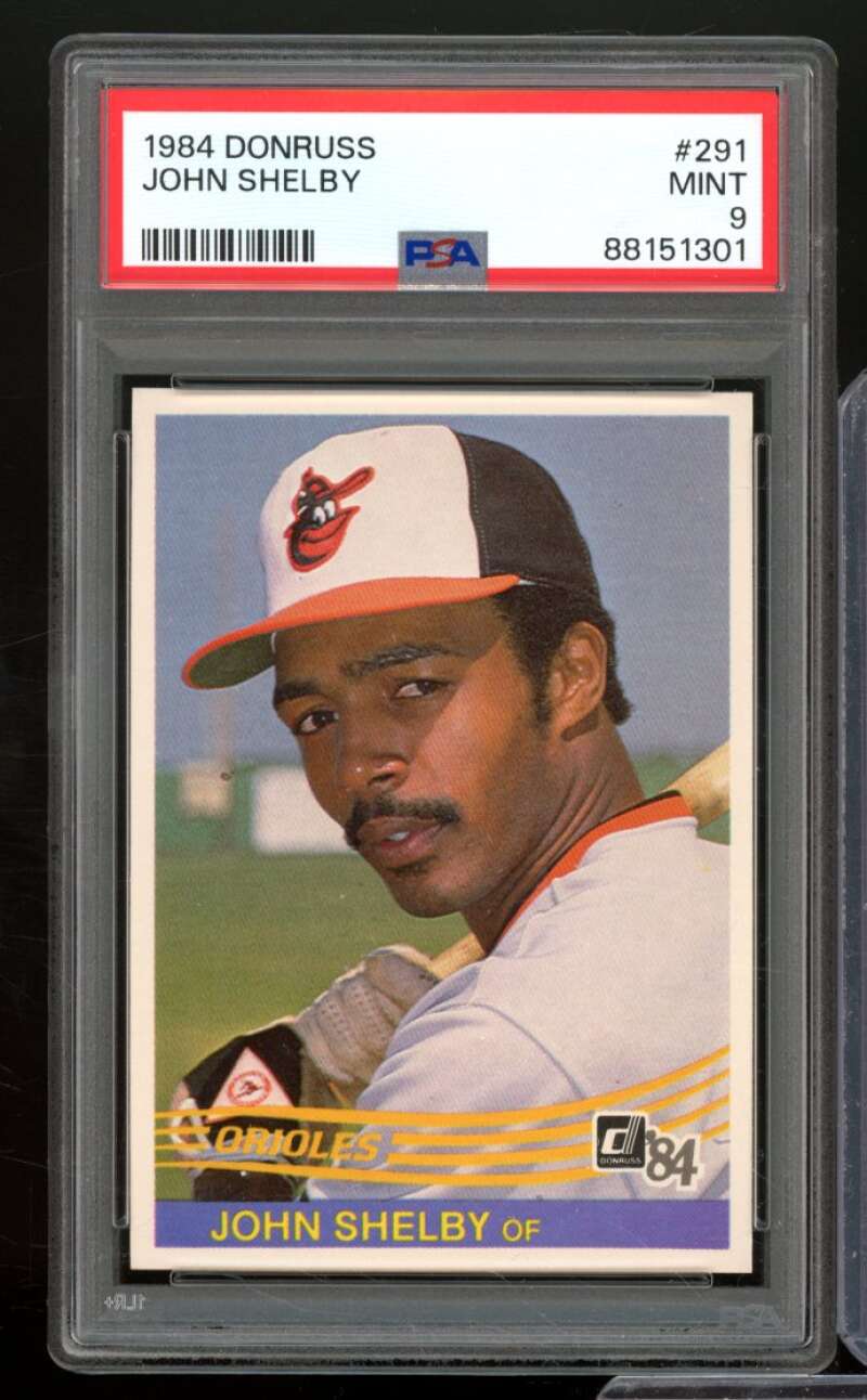 John Shelby Card 1984 Donruss #291 PSA 9 Image 1