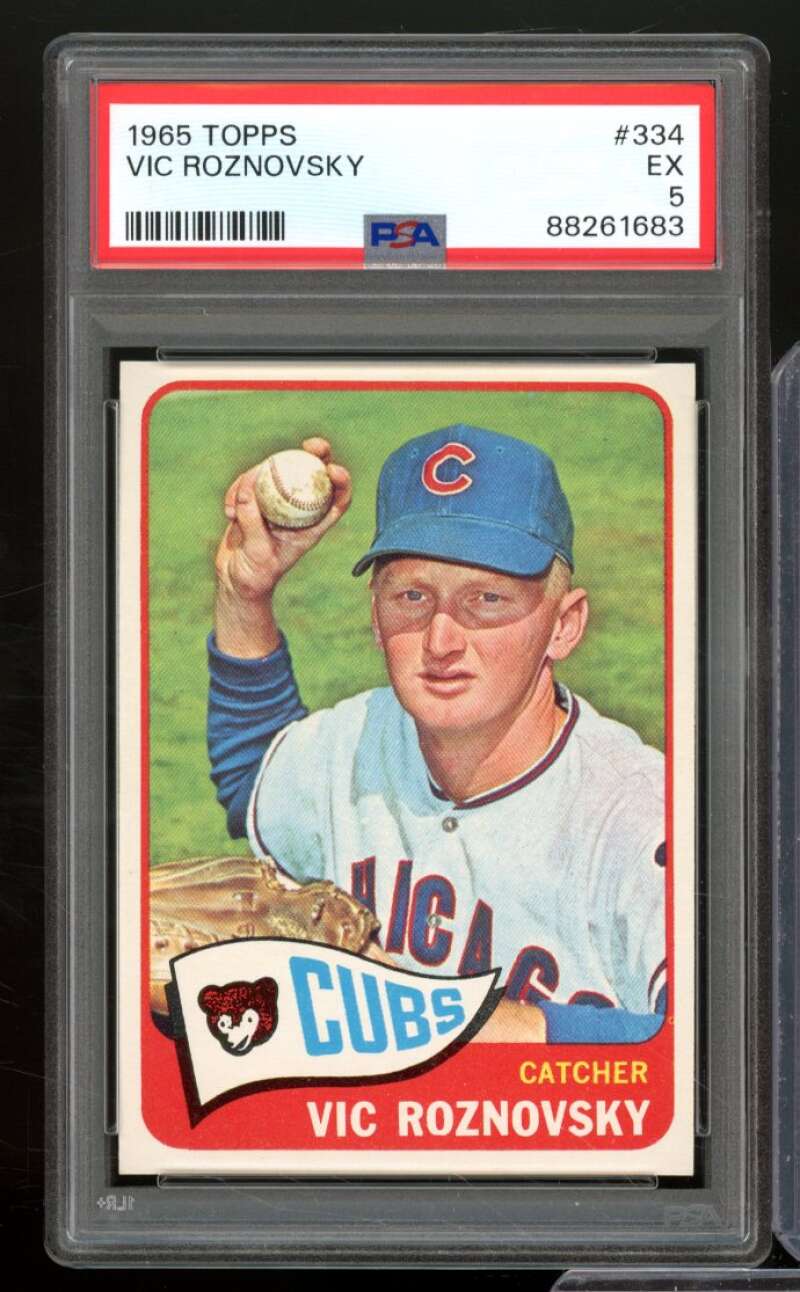 Vic Roznovsky Card 1965 Topps #334 PSA 5 Image 1