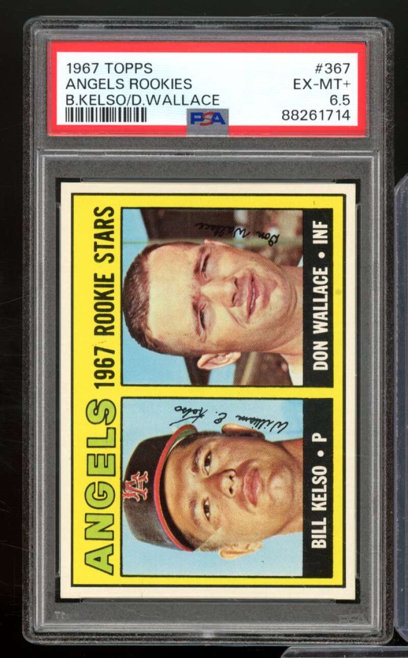 Bruce Brubaker/Rick Reichardt Rookie Card 1967 Topps #367 PSA 6.5 Image 1